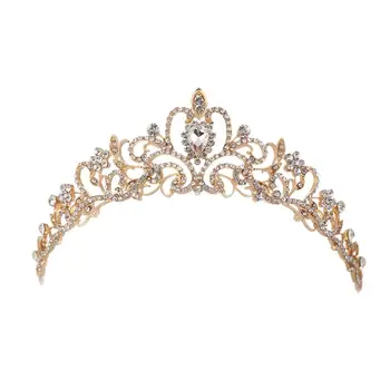

Crown Decor Durable Rhinestone Headdress Headwear Hair Accessory for Party