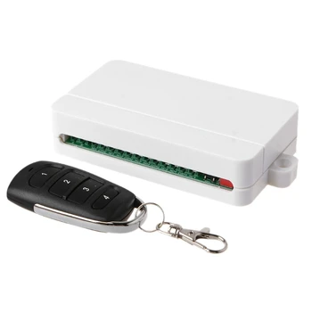 

AC 85V-250V 4CH WiFi Remote Switch Universal Garage Door Curtain Light Gate Receiver and 1/2 Pcs 433MHz RF Remote Controller