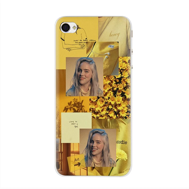 EWAU Billie Eilish Khalid милый мягкий силиконовый чехол для телефона чехол для iPhone 5 5S SE 6 6s 7 8 plus X XR XS Max 11 Pro Max - Цвет: T9