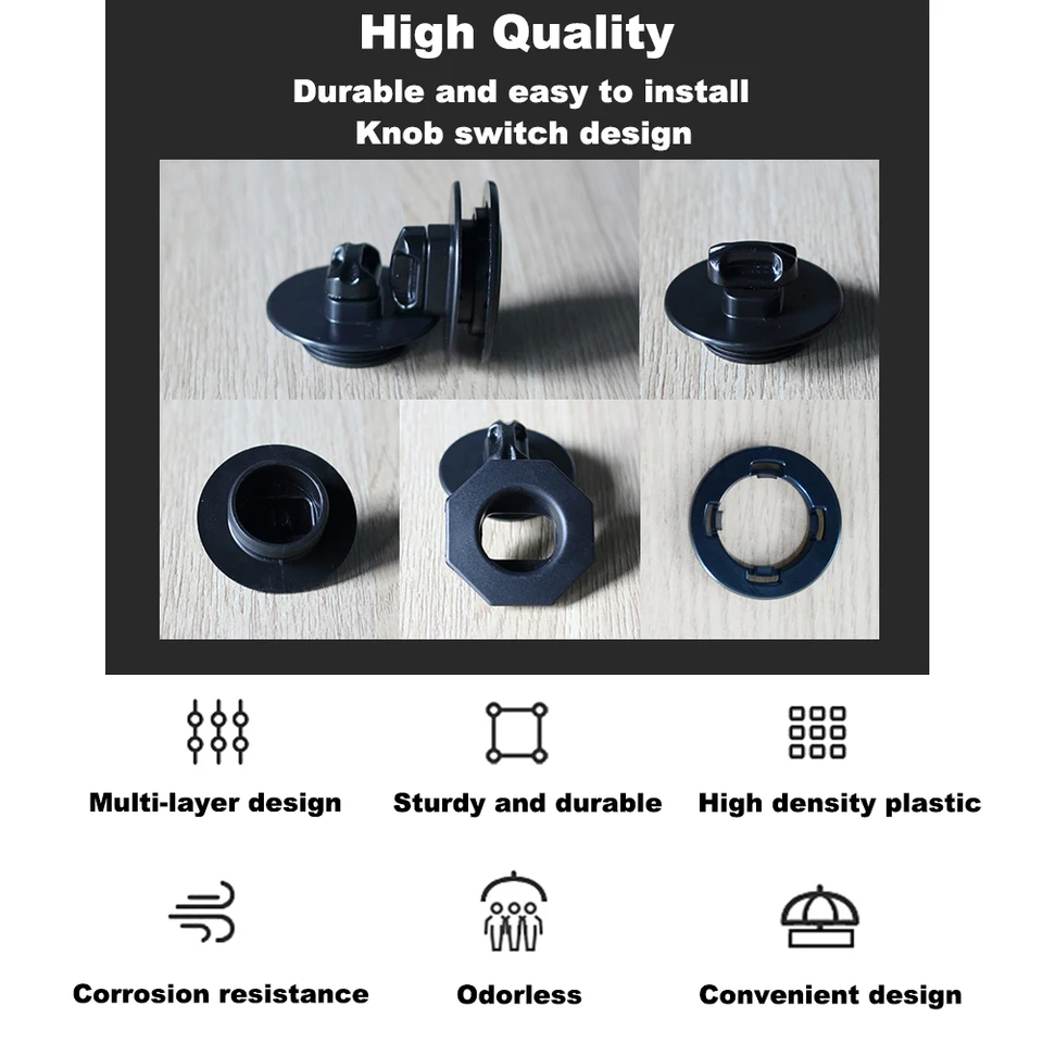 Lot De 4 Clips De Fixation Pour Tapis De Sol Maserati Ghibli – Noir, Plastique, Maintien Sécurisé