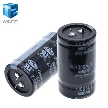 

GREATZT Farad Capacitor 2.7V 500F 35*60MM Super Capacitors Through Hole General Purpose 2.7V500F Capacitor Two Feet / Four Feet