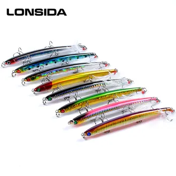 

Lure Pencil Sinking Fishing Lures 11.7cm 11.8g Laser Jig Metal Artificial Bait Long Thin Quality Wobblers Goods For Fishing Carp