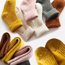 

Baby High Quality Thicken Comfortable Cotton Socks for Children Boys Girls Autumn Winter Warm Stripe Sock Toddler Knitted Socks