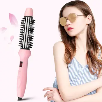 

Electric Hair Beauty Curler Straightener Brush Roller Comb Hairstyling Hair Straightener Brush Styling Hair Straightener Comb
