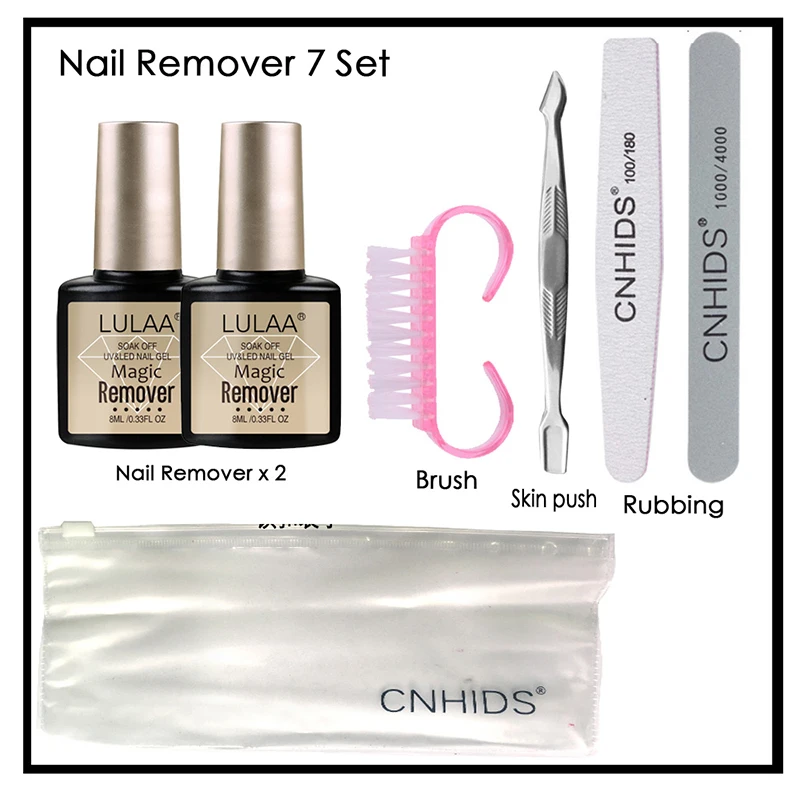 4/7pcs жидкость для снятия лака геля набор жидкостей Профессиональный снимает Гель-лак для полировки жидкость для снятия лака Дизайн ногтей и инструменты