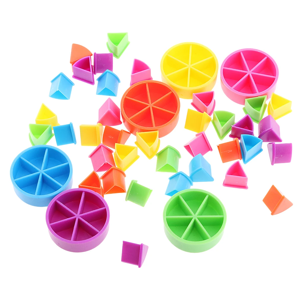 42x Trivial Pursuit Game Pieces Pie Wedges Set Kids Intelligent Development