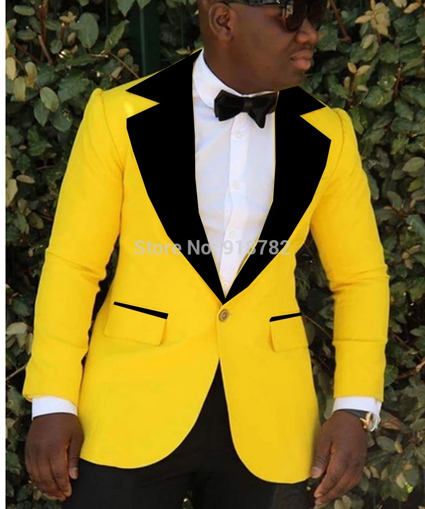 

New Arrival One Button Groomsmen Notch Lapel Groom Tuxedos Men Suits Wedding/Prom Best Man Blazer ( Jacket+Pants+Tie) B70