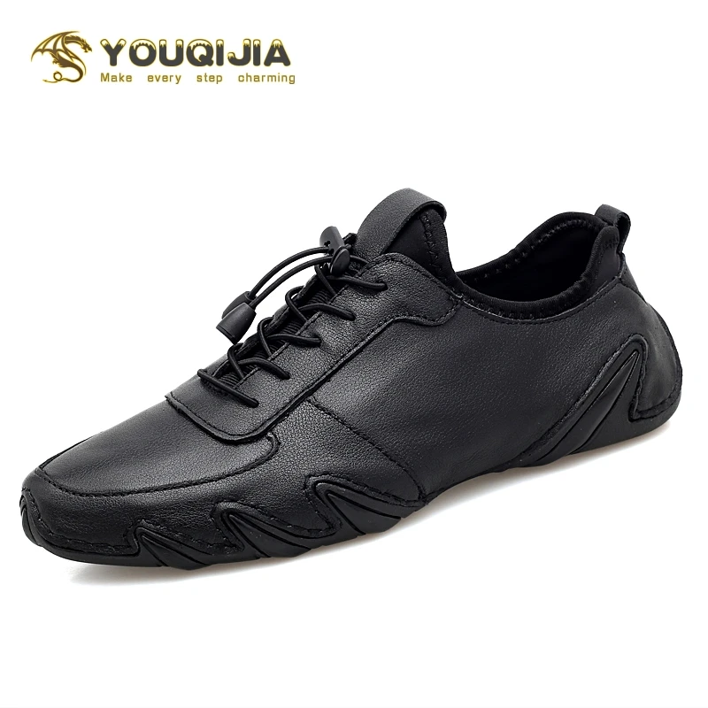 

Flat Casual Loafers Shoes Men Walking Light Men Sports Driving Italian Korean Version Of Men Cozy Black Fashion Classic YOUQIJIA