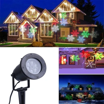 

Outdoor Xmas Moving Sparkling LED Garden Christmas Laser Light Projector US/EU