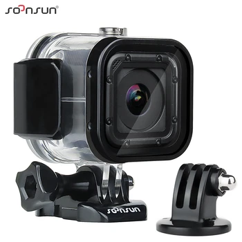 

SOONSUN 60m Underwater Waterproof Diving Housing Protective Case Cover for GoPro Hero 5/4 Session Go Pro Session Accessories
