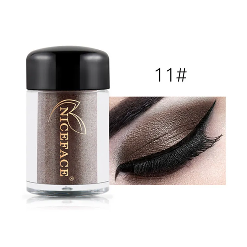 11 Shimmer Eye Shadow Косметика Макияж сияющий блеск жемчуг металлик Алмаз губы рыхлый пигмент порошок косметический макияж для глаз TSLM2 - Цвет: 11
