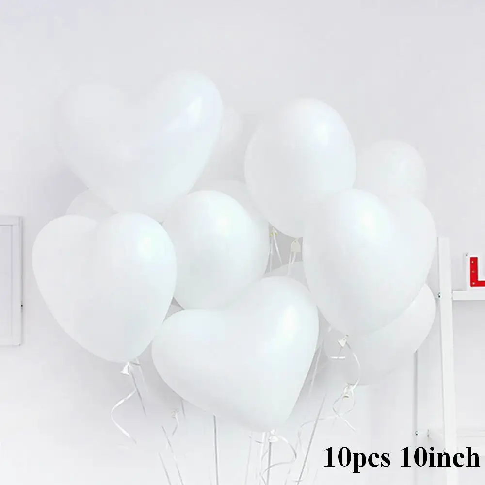 10pcs 10inch 10 шт./лот, 18 дюймов, розовое золото, сердце, фольга, шары, свадьба, день рождения, вечеринка, декор для детского душа, принадлежности, подарки на день Святого Валентина - Цвет: 10pcs 10inch