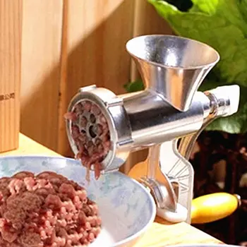

Multifunction Hand Crank Meat Grinder Aluminum Alloy Manual Meat Mixer Home Enema Machine Mincer Spices Cutter Kitchen