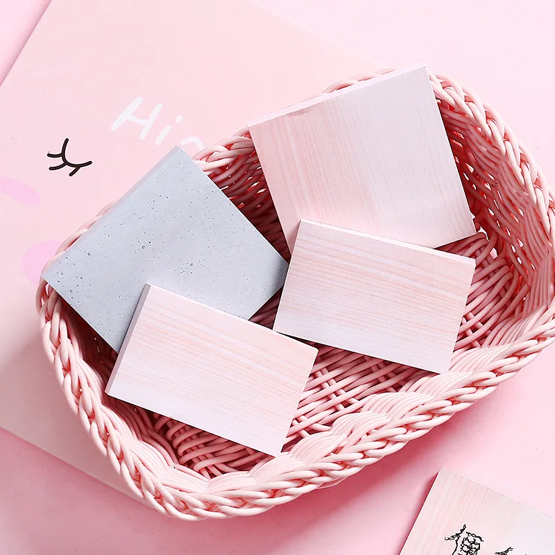 

1PC(80 Sheets)The Color of Marble Notepad Self Adhesive Memo Pad Sticky Notes Bookmark School Office Supply