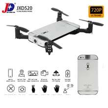 JXD520 Дрон Follow me RC складной карманный Квадрокоптер 720P HD Двойная камера Оптическое позиционирование потока воздушные видео игрушки