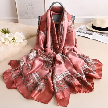 

2020 Limited Winter Hijab The New Warm Scarves Female Shield In Europe And America Long Silk Emulation Multi-function Shawl