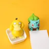 Pokemon Figures Anime Model 6 Styles Pikachu Charmander Psyduck Squirtle Jigglypuff Bulbasaur 5-8Cm Toys  Kawaii Kids GIft 4