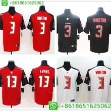 Сшитые мужские Джерси Tampa Bay Jameis Winston Mike Evans Vapor Untouchable Limited