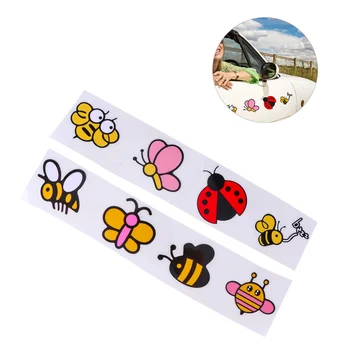 

12pcs Cartoon Waterproof Car Stickers Creative Bee Decals for Cars Windows Doors
