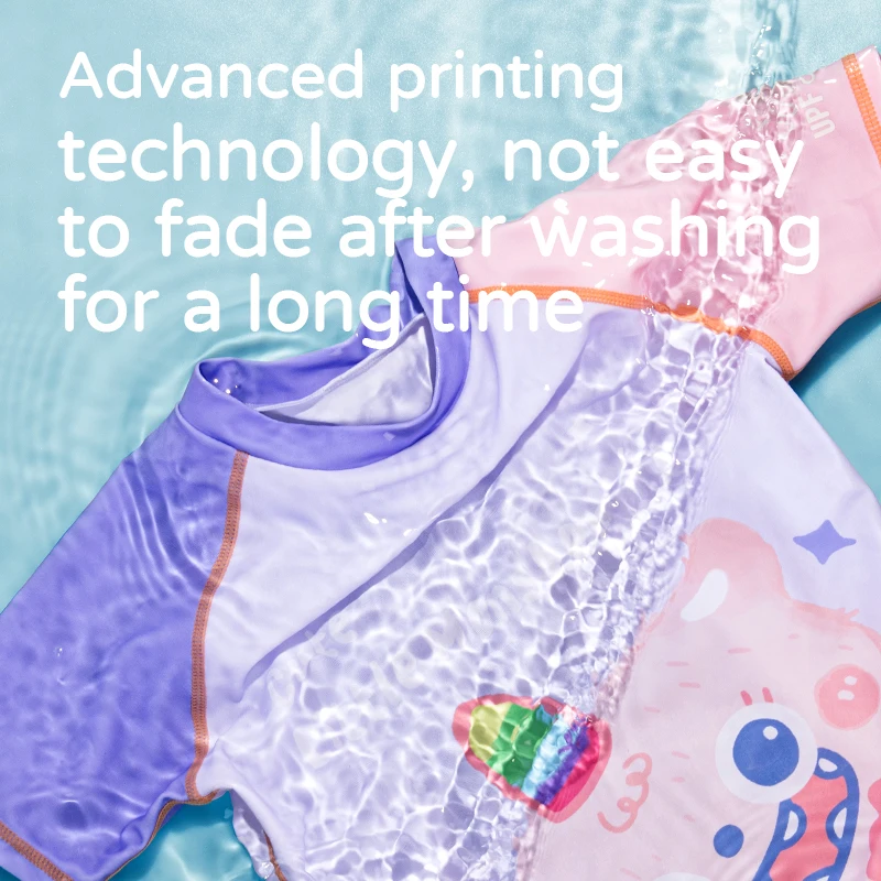 ملابس سباحة للأطفال من COPOZZ حماية من الأشعة فوق البنفسجية 50+ ملابس سباحة كرتونية بأكمام قصيرة بدلات ركوب الأمواج ملابس شاطئ للبنين والبنات الرياضية