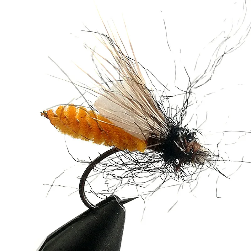 18pcs fishing fly lures insect dry floating type artificial fly bait Trout bait fishing Tackle