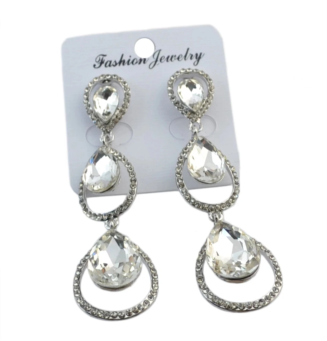 Роскошные свадебные серьги с кристаллами и покрытием, длинные серьги с имитацией драгоценных камней для женщин, Модная бижутерия в цыганском стиле для выпускного вечера и вечеринки Роскошные свадебные серьги с кристаллами и покрытием, длинные серьги с имитацией драгоценных камней для женщин, Модная бижутерия в цыганском стиле для выпускного вечера и вечеринки