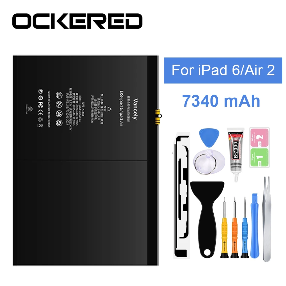 Аккумулятор для iPad 6 Air 2 A1547 7340 мАч A1566 A1567 литий полимерный аккумулятор планшета
