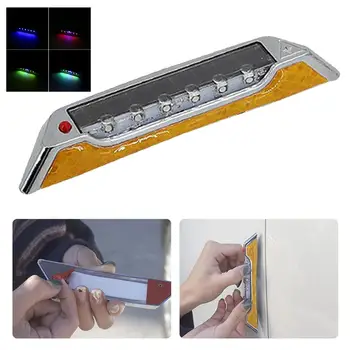 

Solar power LED Safety Light Solar charging Yellow 13.5*9.8*3.5cm Brand new
