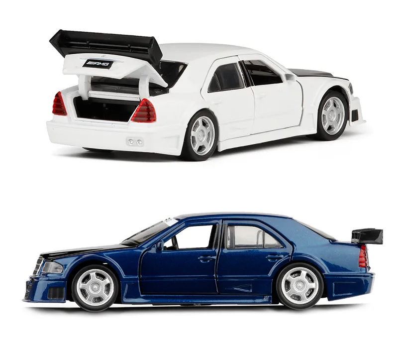 JK1/32 Тигровая голова Биг Бен c-c Lass Гоночная машина DTM шестидверная модель автомобиля из сплава звук и светильник металлическая модель игрушки