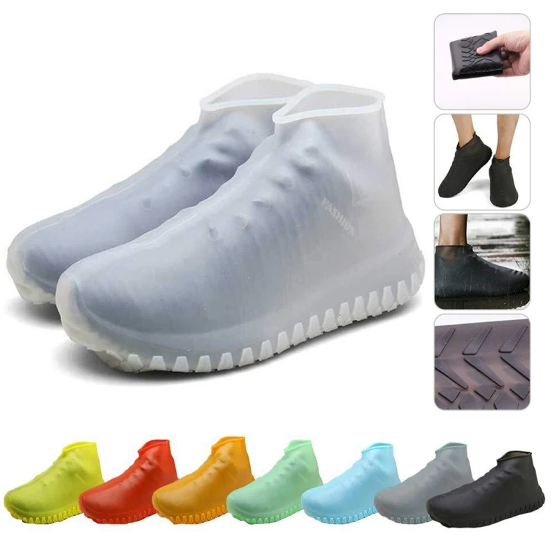 S/M/L водонепроницаемые бахилы, велосипедные дождевые многоразовые галоши, силиконовые латексные эластичные бахилы, защитные бахилы, аксессуары для обуви - Цвет: QM6128Y