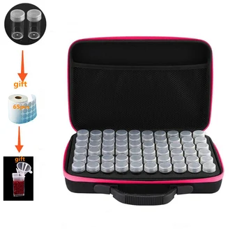 

New7 Colors 30/60 Bottles Diamond Painting Cross Stitch Accessories Tool Box Container Diamond Storage Bag Case Embroidery Mosai