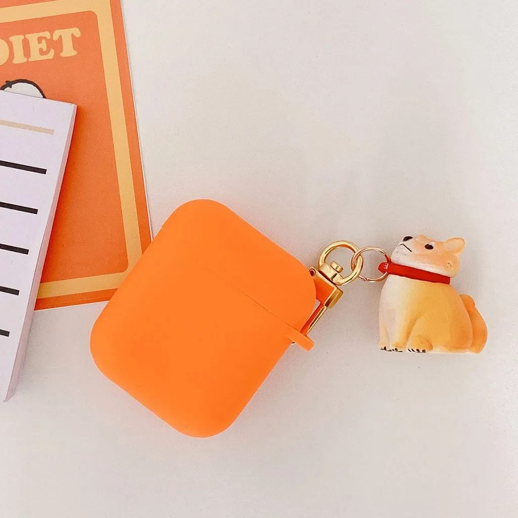 Silicone Earphone Case Anti-lost Protective Cover Skin Case For Apple AirPods Charging Earphone Case for airpods 103#B