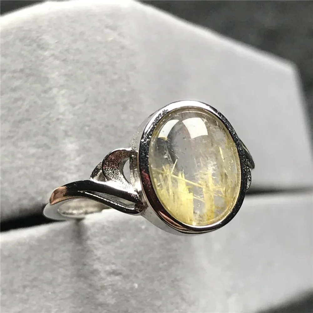 Gold Rutilated Quartz Ring (115)
