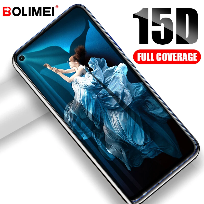 

15D Full Cover Tempered Glass on For Huawei P20 Lite P10 Plus P Smart Screen Protector For Honor 20 Pro 10 Lite Protective Film
