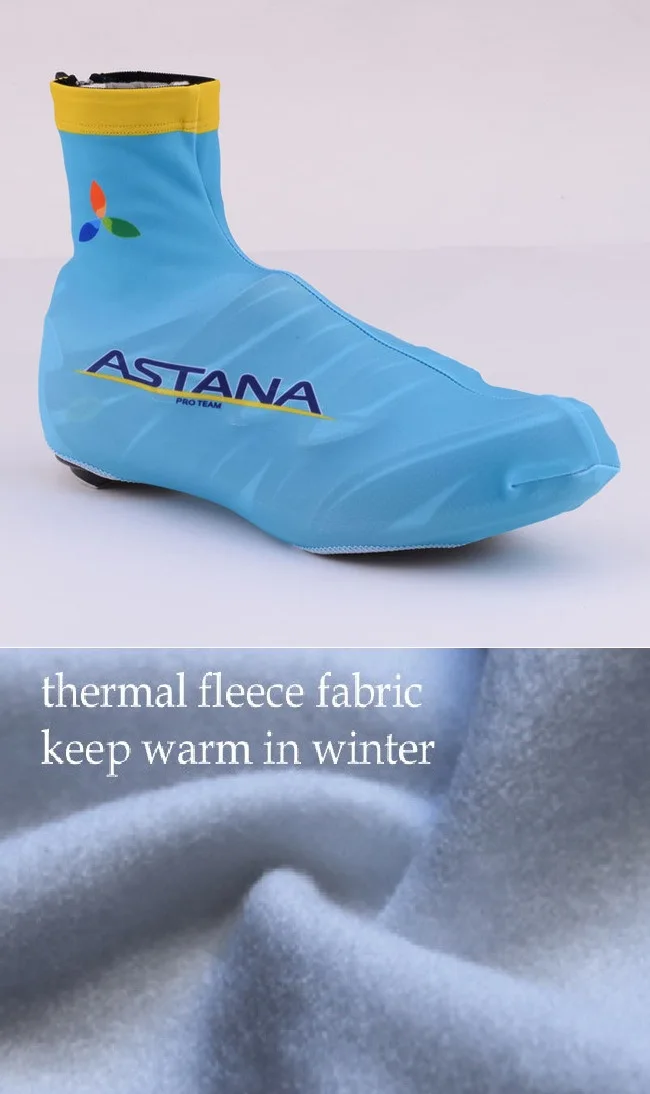 WINTER FLEECE THERMAL 2019 ASTANA PRO TEAM Cycling Shoes Cover MTB Road Bike Bicycle Shoe Covers Sports Accessories |