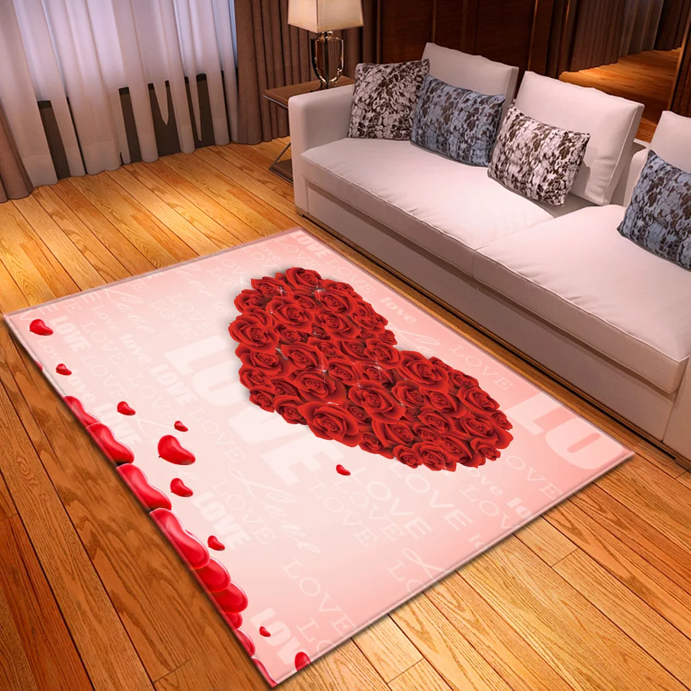 

Valentine's Day Rug New Large Carpet Simple Ins Wind Mats Bedroom Floor Mat Living Room