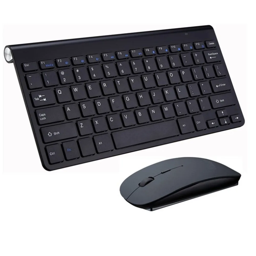 Беспроводная клавиатура мышь Клавиатура Набор 2,4G миниатюрная клавиатура с тачпадом и клавиатурой набор компьютерных аксессуаров