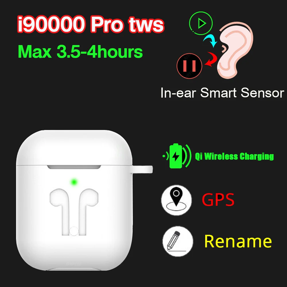 

New i90000 Pro TWS 1:1 Bluetooth Headphones Wireless Earphones Sport Earbuds 1536u Aire 2 3 PK i12 i50000 i9000X i9000 Pro tws