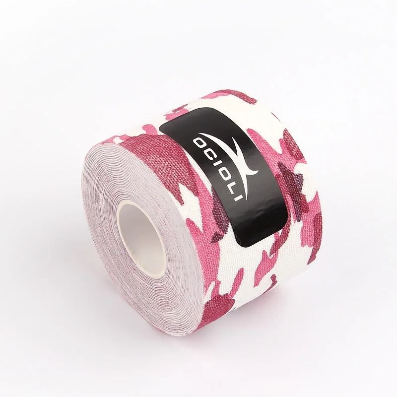 Kneepad фитнес эластичная эспандерная лента 5 м X 5 см спортивный рулон физио мышечное напряжение травма Поддержка Спорт наколенник - Цвет: pink