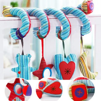 

Kids Toys Hanging Spiral Rattle Stroller Cute Animals Crib Mobile Bed Baby Toys 0-12 Months Newborn Educational Toy for Children