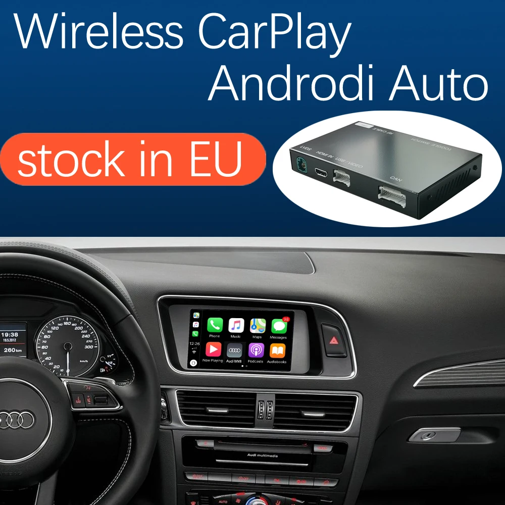 Беспроводной автомобильный интерфейс Apple CarPlay Android для Audi Q5 2009 2017 с функцией