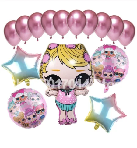 New style 15 pcs Hot surprise doll aluminum balloon bar birthday party decoration wedding de |