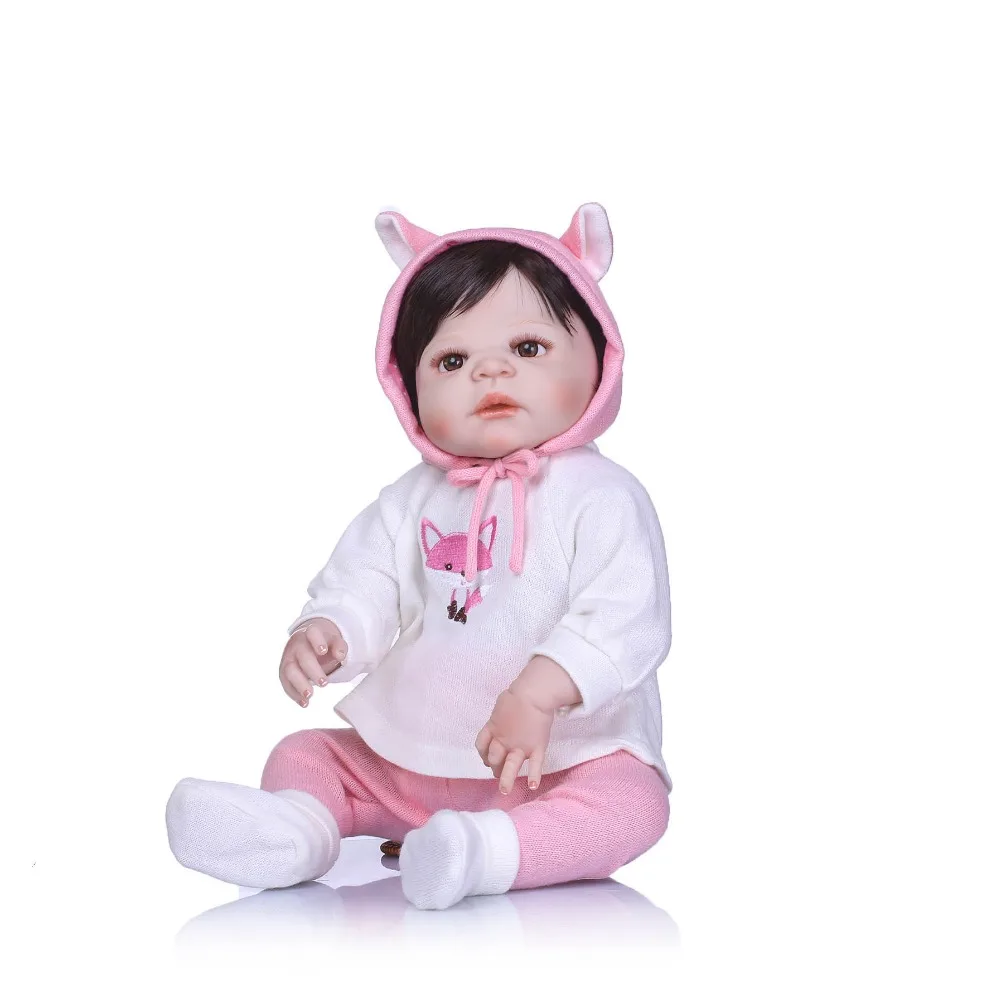 NPK reborn baby doll кукла принцесса для девочек Полное Тело Мягкие силиконовые младенцы девушки реалистичные настоящие куклы для новорожденных Bebe реальное возрождение bonecas