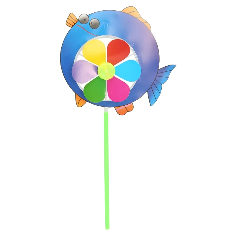 Мультфильм ветряная мельница с животными ветер вертушка Pinwheel домашний сад двора