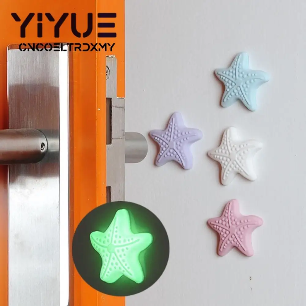 

Wall Protectors Self Adhesive Rubber Stop Door Handle Bumper Guard Stoppe Luminous Cabinet Catches for Door Stopper Doorstop