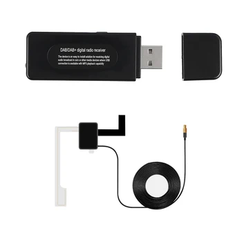 

Radio Receiver U Disk Mini With Antenna Digital DAB Adapter Car Universal RDS Local Searching Portable USB Port Led For Speaker