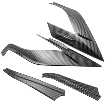 

4Pcs Carbon Fiber Rear Tail Light Cover Rear Brake Lamp Frame Molding Trim for Toyota RAV4 2019 2020