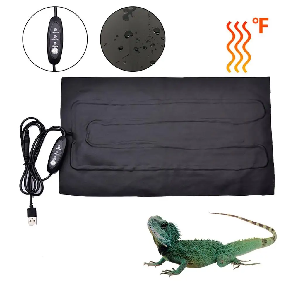 

Reptiles Heat Mat Climbing Pet Warm Heating Waterproof Pads Adjustable Temperature Controller Mats For Turtles Reptiles Supplies