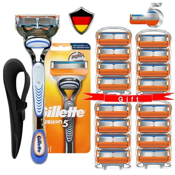 

Straight Razor Gillette Fusion 5 Shaving Machine Safety Face Shaver For Men Shaver Cassettes For Beard With Rubber Sleeve