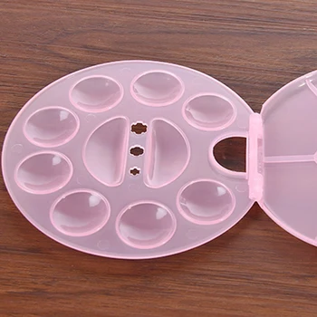 

Washable Painting Art Circle Kids Multi Grid Tools Drawing Palette Flip Design Watercolor Tray Professional Multifunction